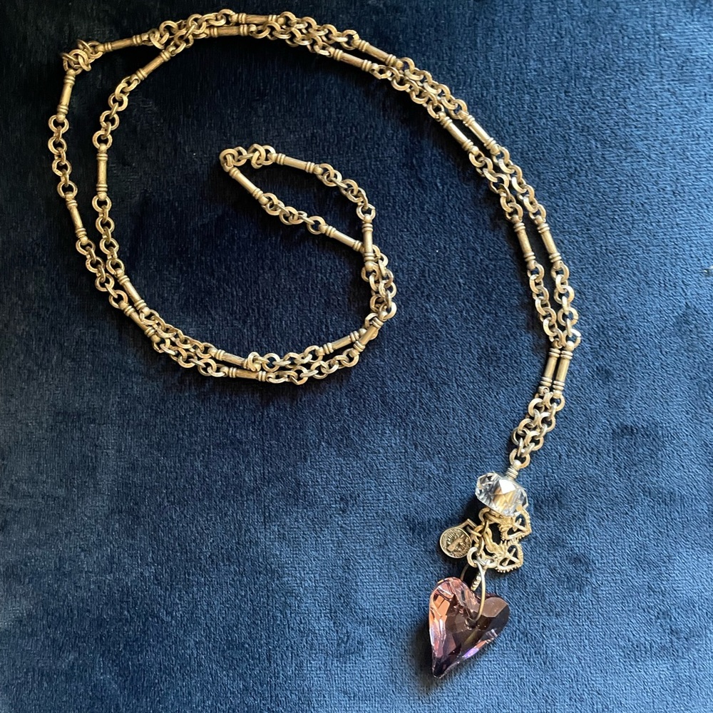 Virgins, Saints and Angels sacred heart necklace